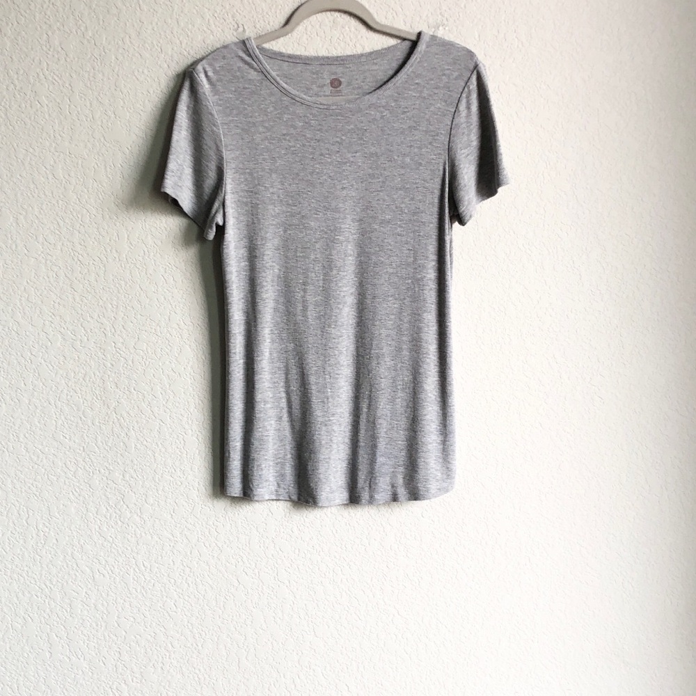 Kindred Bravely Bamboo Jersey Knit Short Sleeve Shirt Small Ribbed